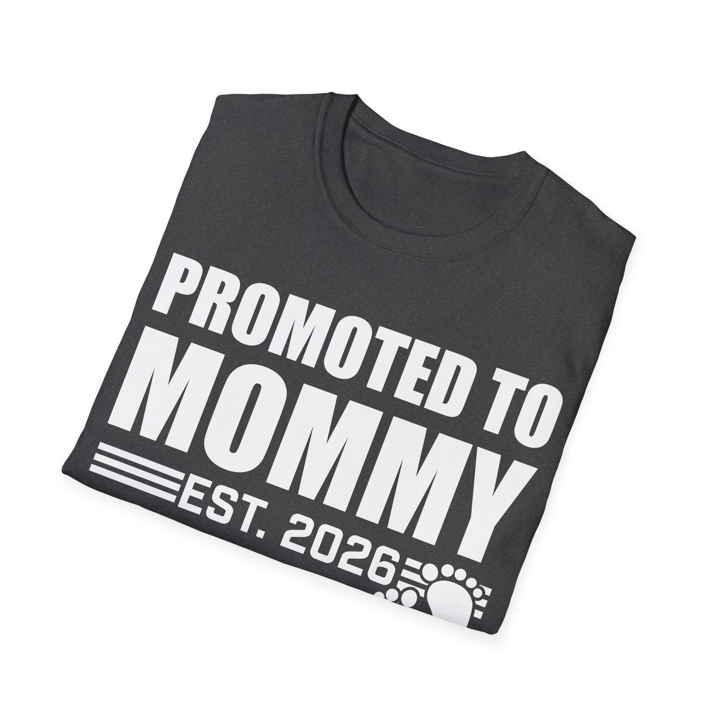 Promoted To Mommy 2026 Pregnancy Announcement Mothers Day Mom To Be T-shirt