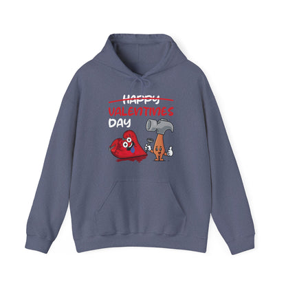 Funny Anti Valentines Day Gift Carpentor Cupid Heart Hammer Nails Hoodie For Men Women Hoodie