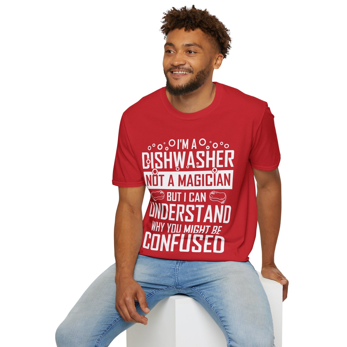Funny Dishwashing Gift Dishwasher Magician T-Shirt Men Women