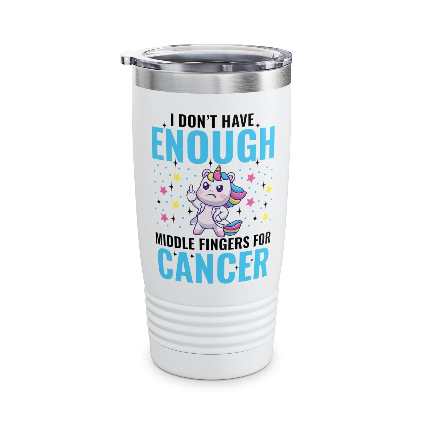 Funny I Don't Have Enough Middle Fingers For Cancer Unicorn Tumbler For Men Women Tumbler