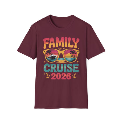Family Cruise 2026 Summer Vacation Matching Family Cruise T-Shirt For Men Women