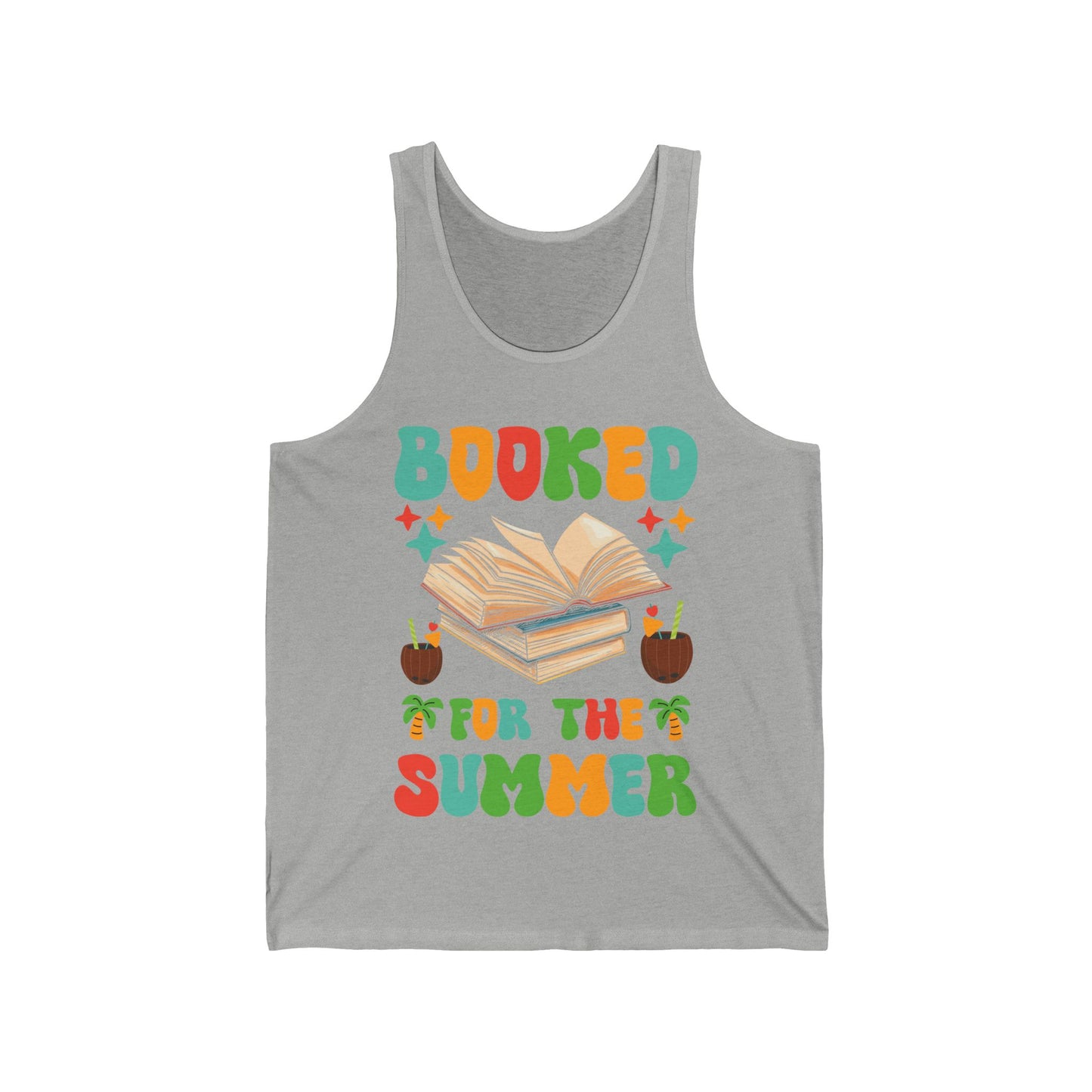 Funny Booked for the Summer Bookish Book Lover Tank Top For Men Women Kids Tank Top