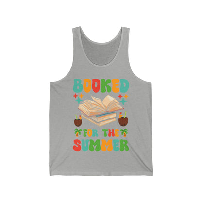 Funny Booked for the Summer Bookish Book Lover Tank Top For Men Women Kids Tank Top