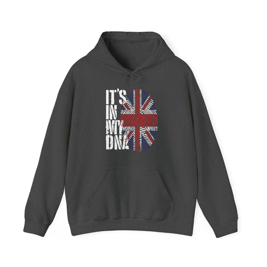 Funny Its In My DNA British Flag England UK Britain Union Jack Hoodie For Men Women Hoodie