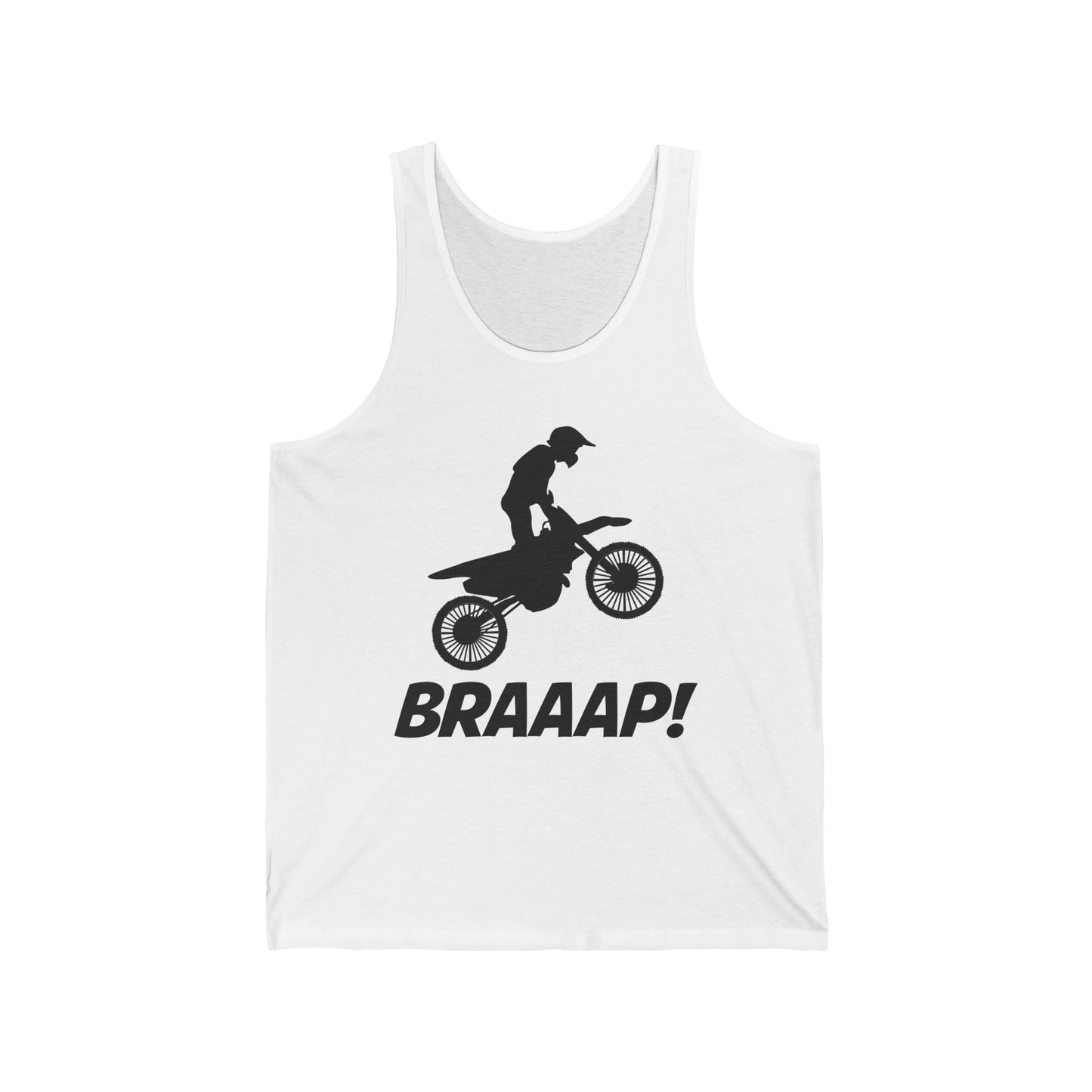 Funny Brraaap Dirt Bike Motocross Bikers Rider Tank Top For Riders Men Women