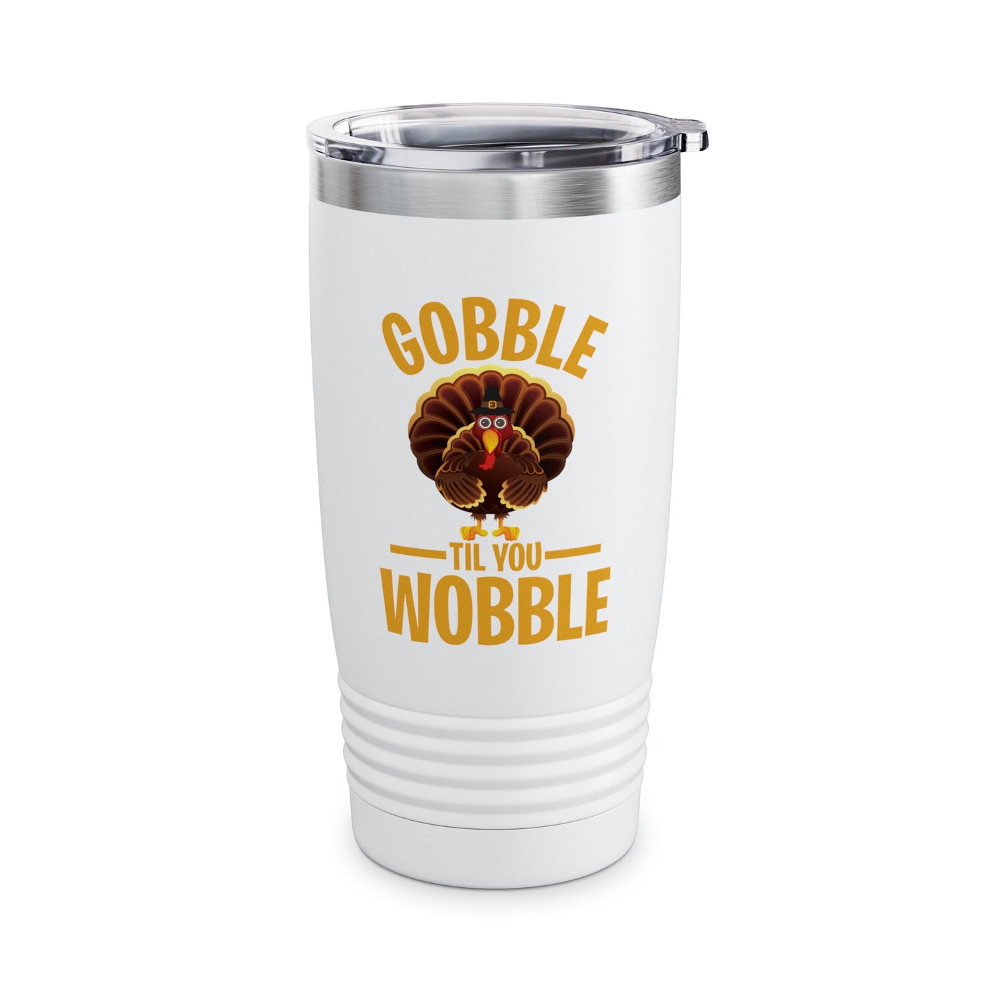 Thanksgiving Gobble Till You Wobble Turkey Family Dinner Tumbler For Men Women