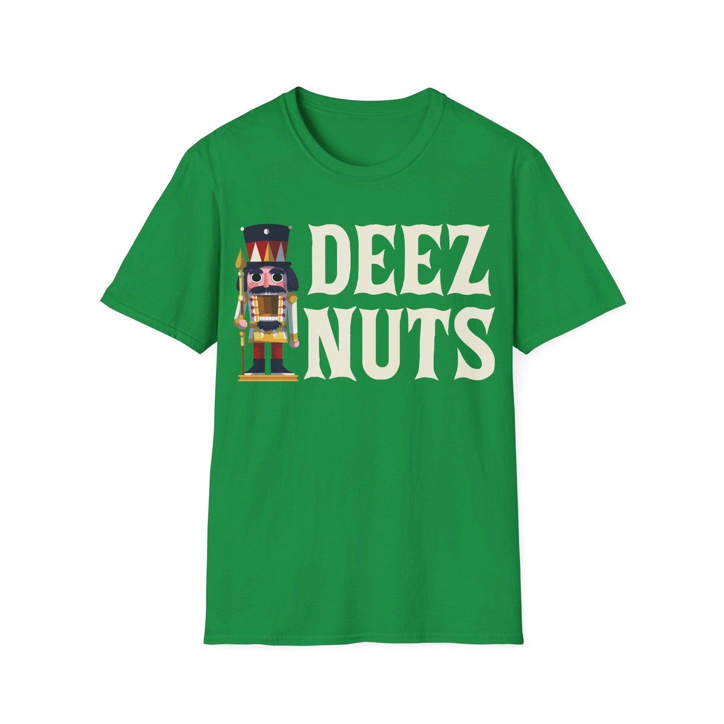 Funny Deez Nuts Nutcracker Ugly Christmas Meme Xmas Gift T-Shirt Men Women