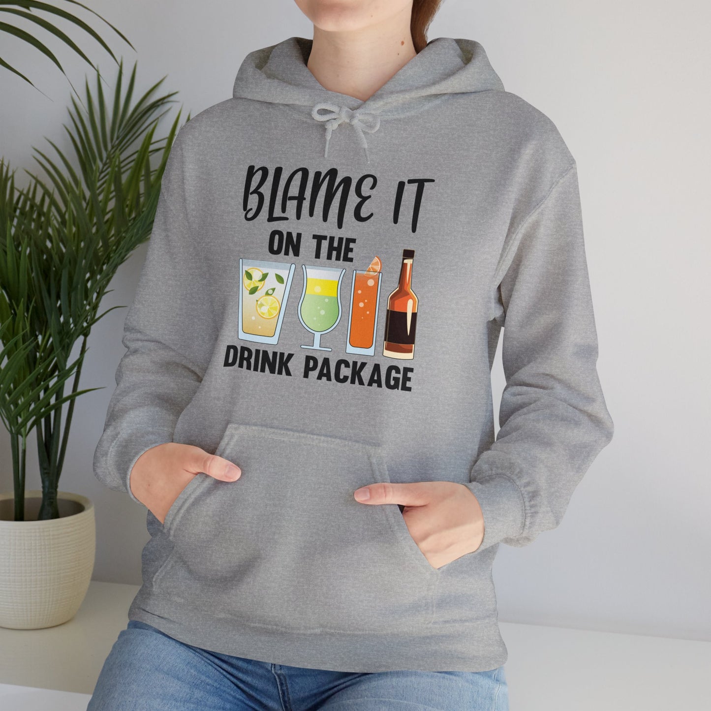 Blame It On The Drink Package Funny Cruise Hoodie For Men Women Hoodie