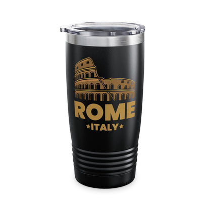 Cool Vintage Roma Italia Colosseum Souvenirs, Rome Italy Tumbler For Men Women Tourist Tumbler