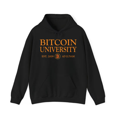 Bitcoin University To The Moon, Funny Vintage Distressed BTC Hoodie For Men Women Hoodie