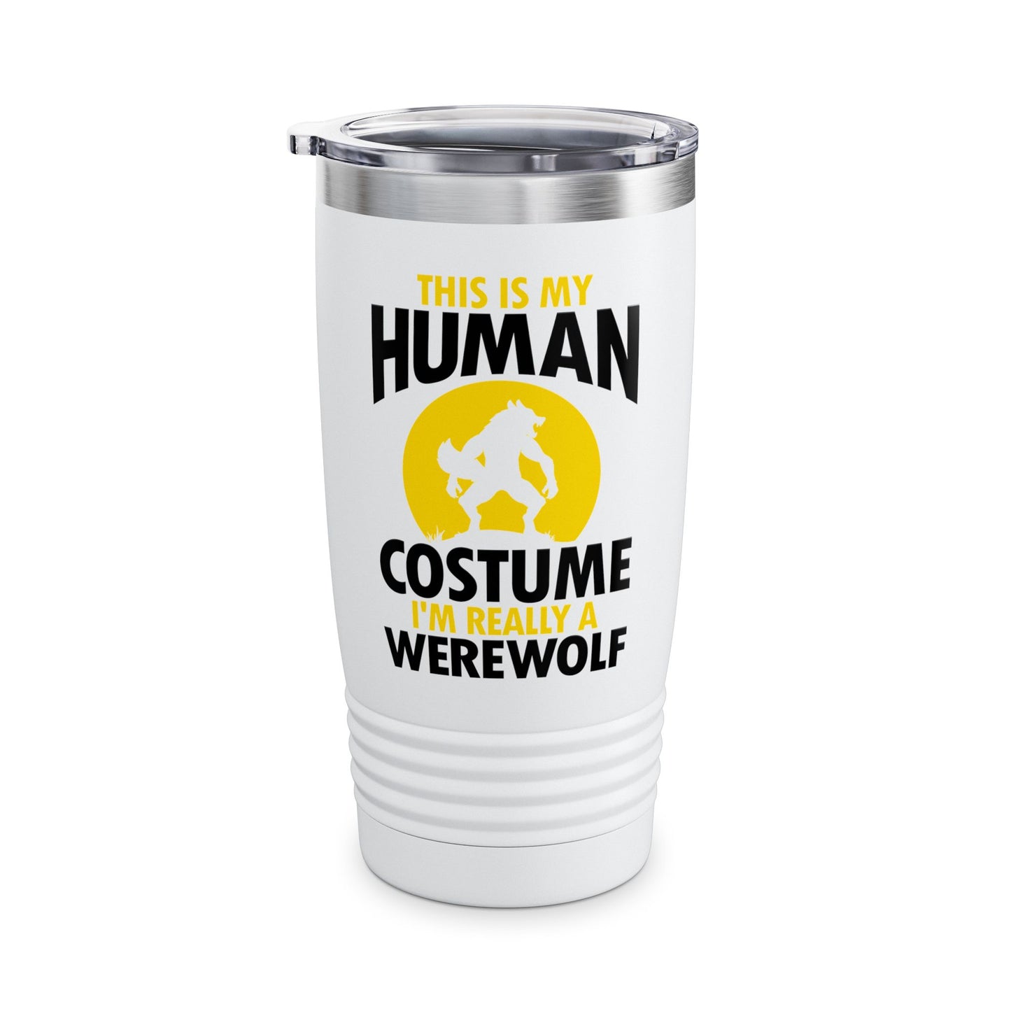 I'm Really A Werewolf This Is My Human Costume Funny Halloween Mug For Men Women Tumbler