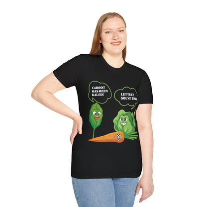 Lettuce Leaf Vegetable Funny Joke Vegetarian Vegant T-Shirt For Men Women