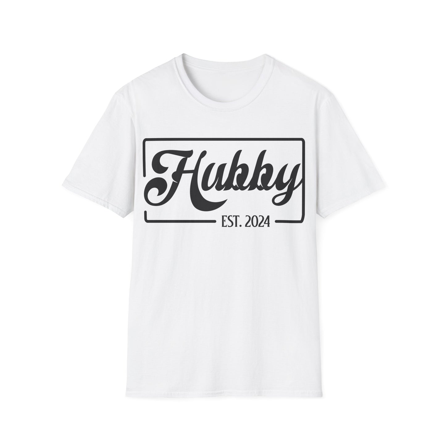 Hubby Est 2024 Just Married Honeymoon Wedding Couples T-Shirt For Men T-Shirt