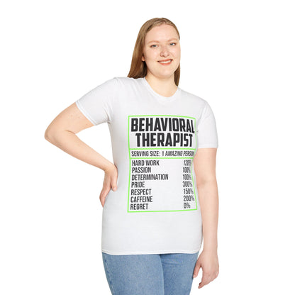 Behavioral Therapist Facts Analyst Behavior Tech SPED Teacher Autism T-Shirt