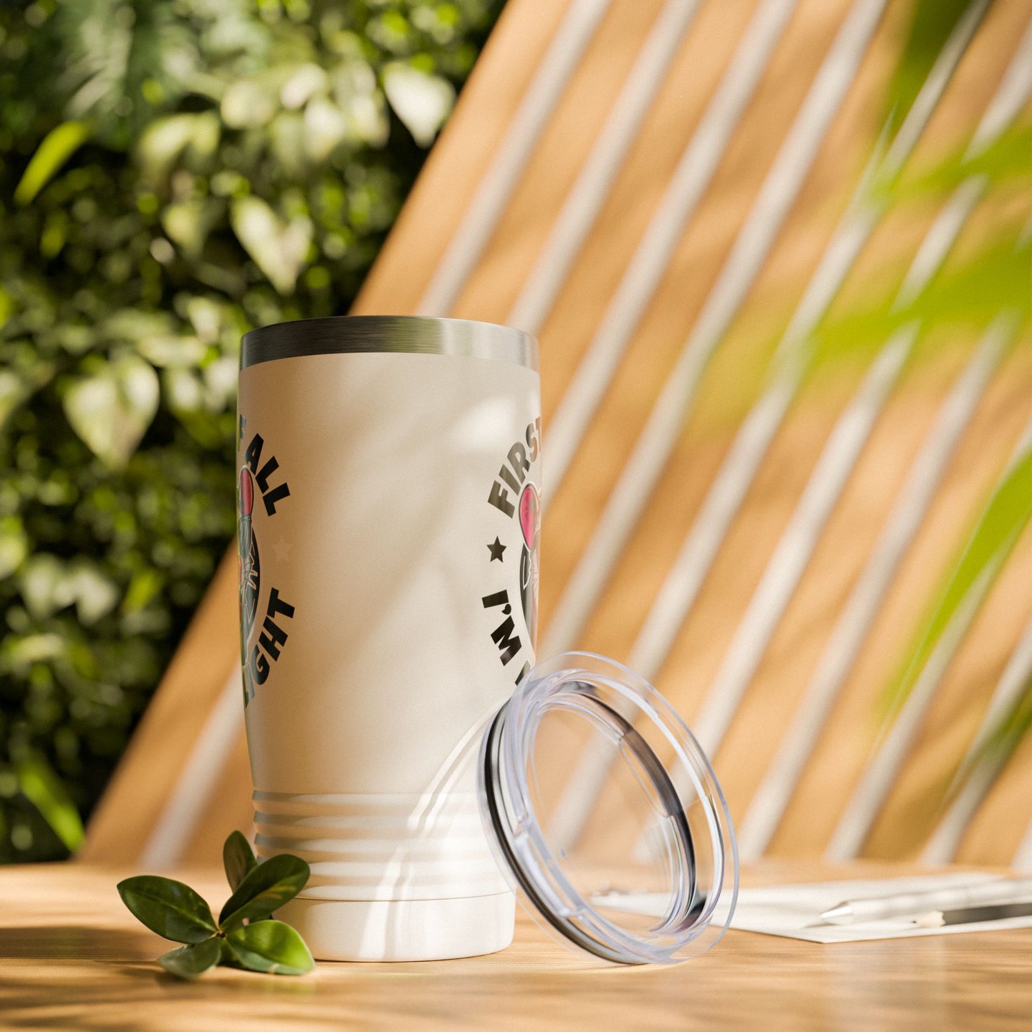 Funny First Of All I'm A Delight Sarcastic Angry Opossum Possum Tumbler For Men Women Tumbler