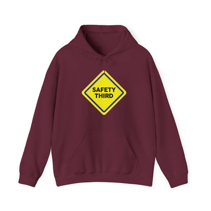 Funny Safety 3rd Third Distress Fun Hoodie For Men Women Travelers