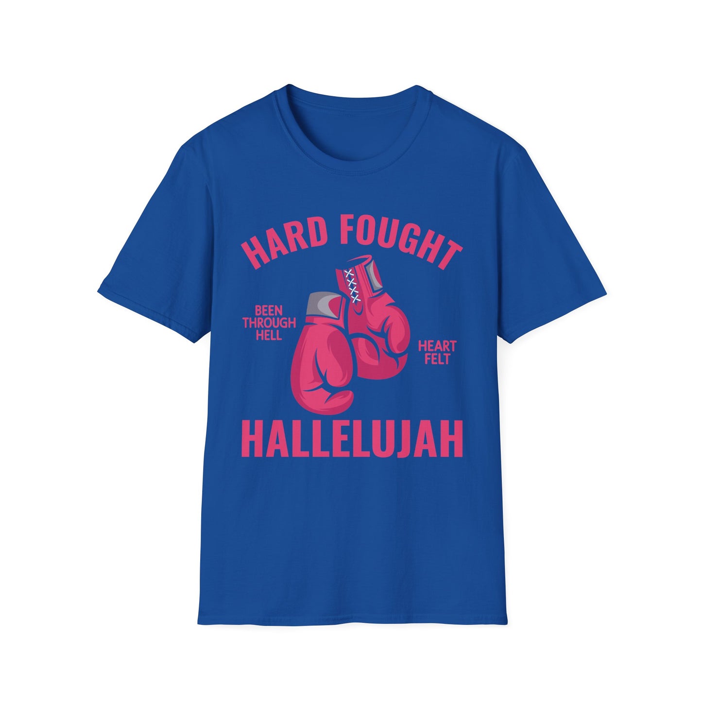 Hard Fought Hallelujah Praise Jesus Lake Christian T-Shirt For Men Women
