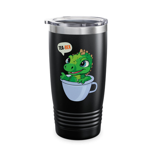 Tea-Rex In A Cup Cute T-Rex Dinosaur Kawaii Coffee Tea Funny Dino Pun Tumbler For Men Women Tumbler