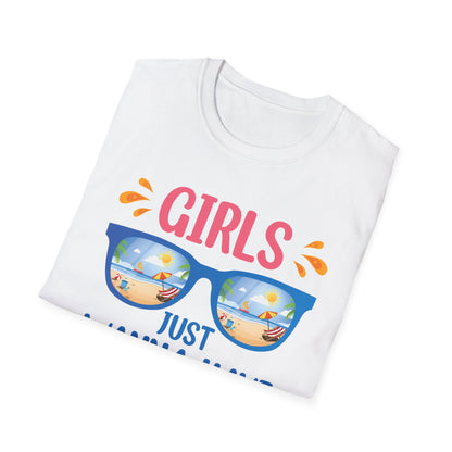 Funny Summer Girls Just Wanna Have Sun Beach Vacation T-Shirt For Women