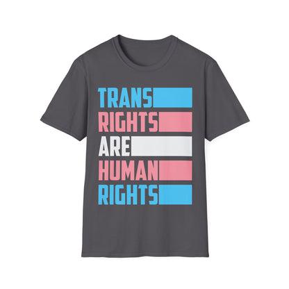 Trans Rights Are Human Rights Transgender Flag T-Shirt Gift For Men Women