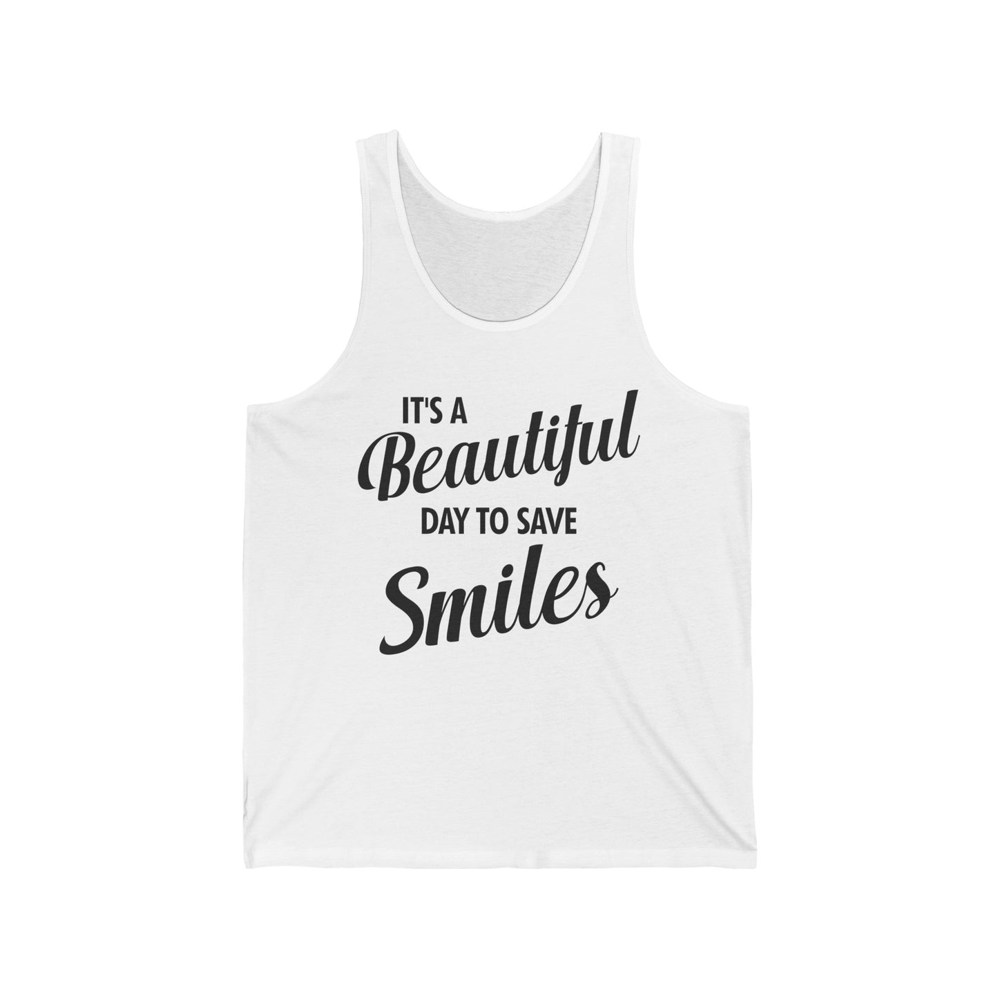 It's a Beautiful Day to Save Smiles Dental Hygienist Funny Dentist Tank Top