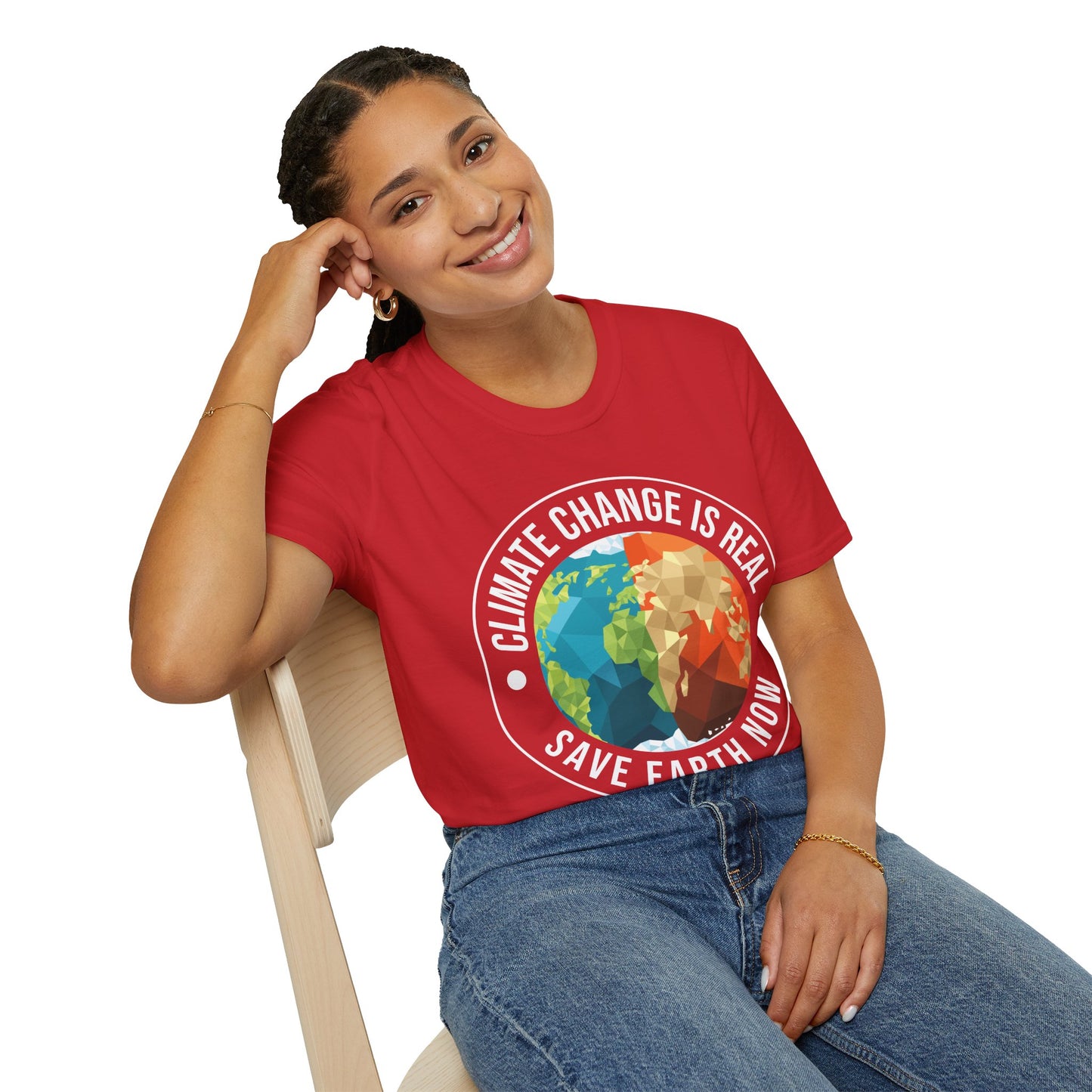 Climate Change Is Real Environmentalist Earth Advocate Save the Earth T-Shirt Men Women