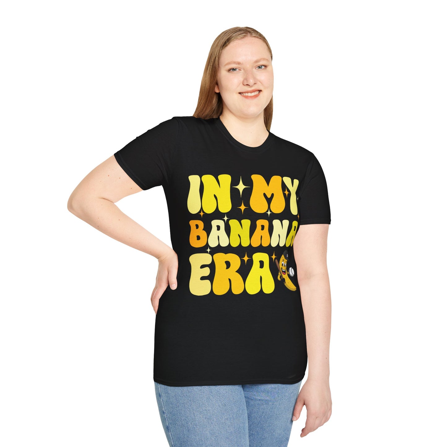 Funny In My Bananas Era Fruit Lover Baseball Player T-Shirt For Men Women T-Shirt