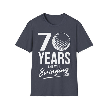 70 Years And Still Swinging 70th Birthday Funny Golf Club T-Shirt For Men Women