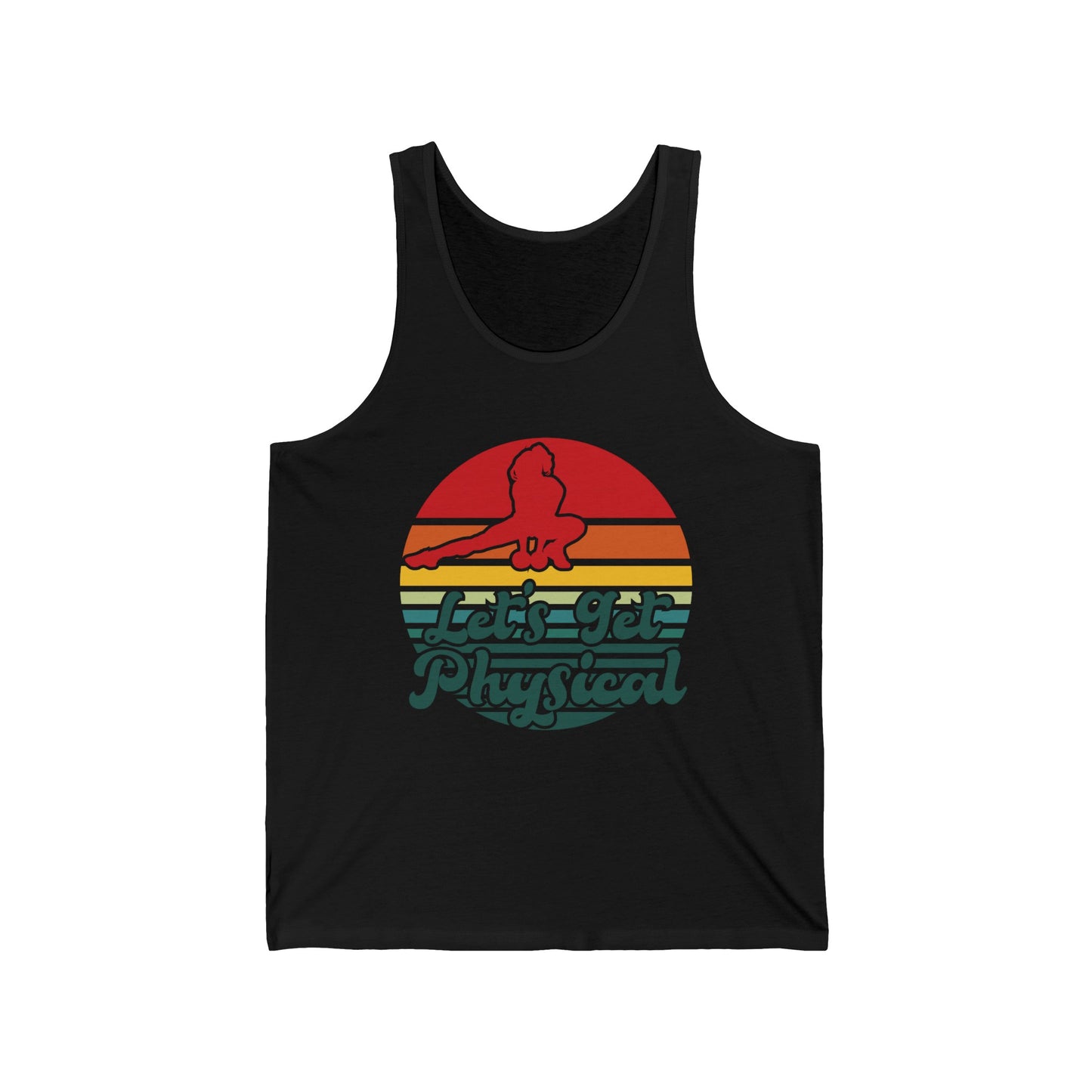 Lets Get Physical Workout Gym Tee Rad 80'S Retro Tank Tops For Men Women