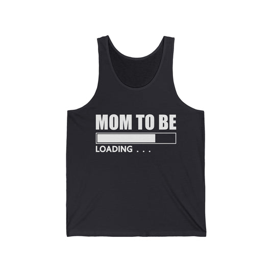 Funny Mom To Be Soon Loading Bar Mothers Day Tank Tops  Women