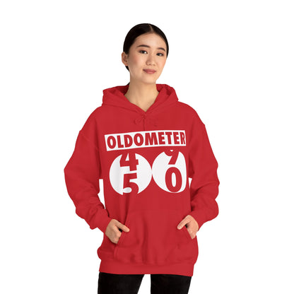 Funny Oldometer Odometer 50th Birthday Gift 50 yrs Old Joke Hoodie For Men Women Hoodie