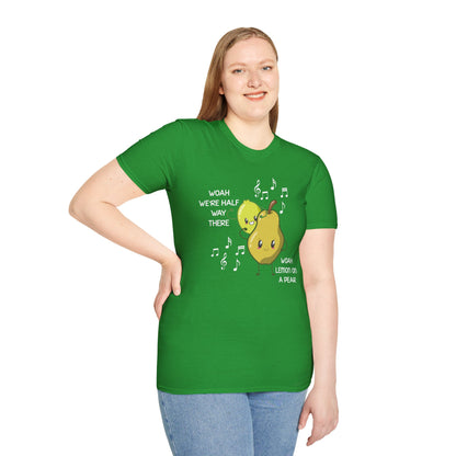 Funny Woah Lemon On A Pear Meme Unisex Softstyle T-Shirt for Teacher Foodie Travelers