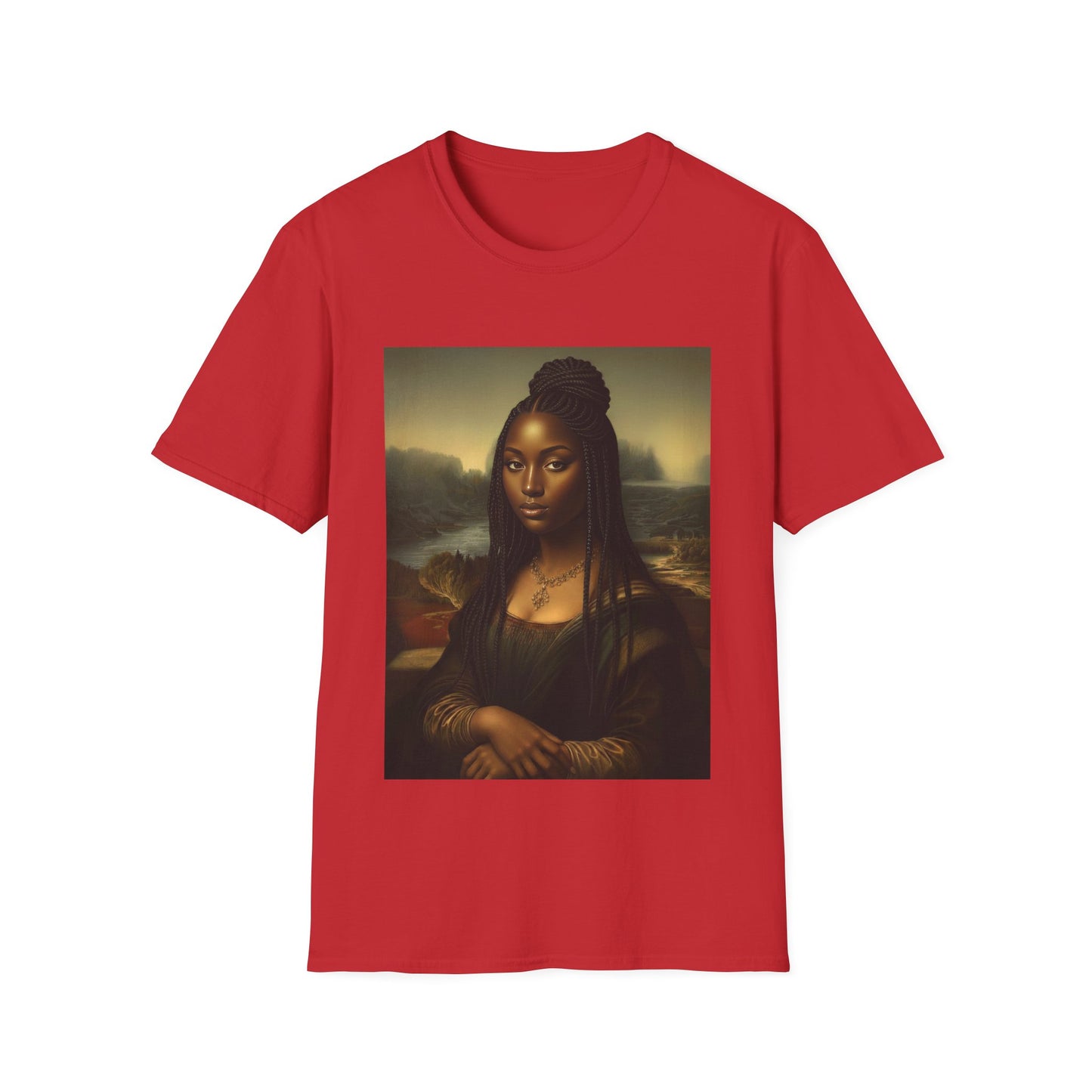 Black Mona Lisa African American Black History Month Funny T-Shirt