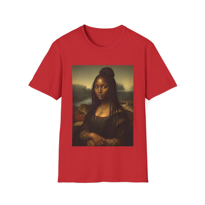 Black Mona Lisa African American Black History Month Funny T-Shirt