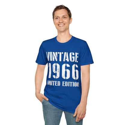 Funny Vintage 1966 60th Birthday Gifts 60 Year Old T-Shirt For Men Women