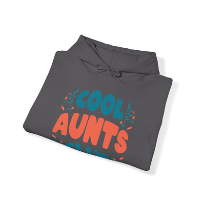 Cool Aunts Club Groovy Retro Smile Aunt Auntie Funny Mother's Day Hoodie