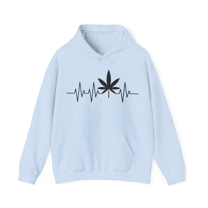 Funny Weed Cannabis Marijuana Leaf Heartbeat Stoner Tie Dye Hoodie For Men Women Hoodie