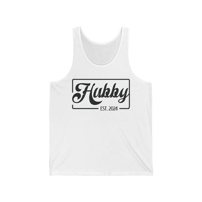 Hubby Est 2024 Just Married Honeymoon Wedding Couples Tank Top For Men Tank Top