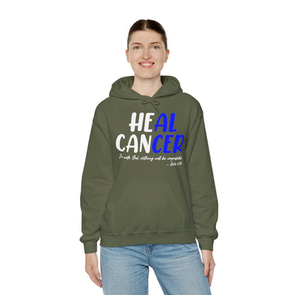 Colon Cancer Faith Bible Verse CRC Awareness Support Heal Family Hoodie For Men Women