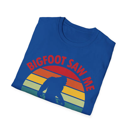 Funny Bigfoot Saw Me But Nobody Believes Him T-Shirt Men Women