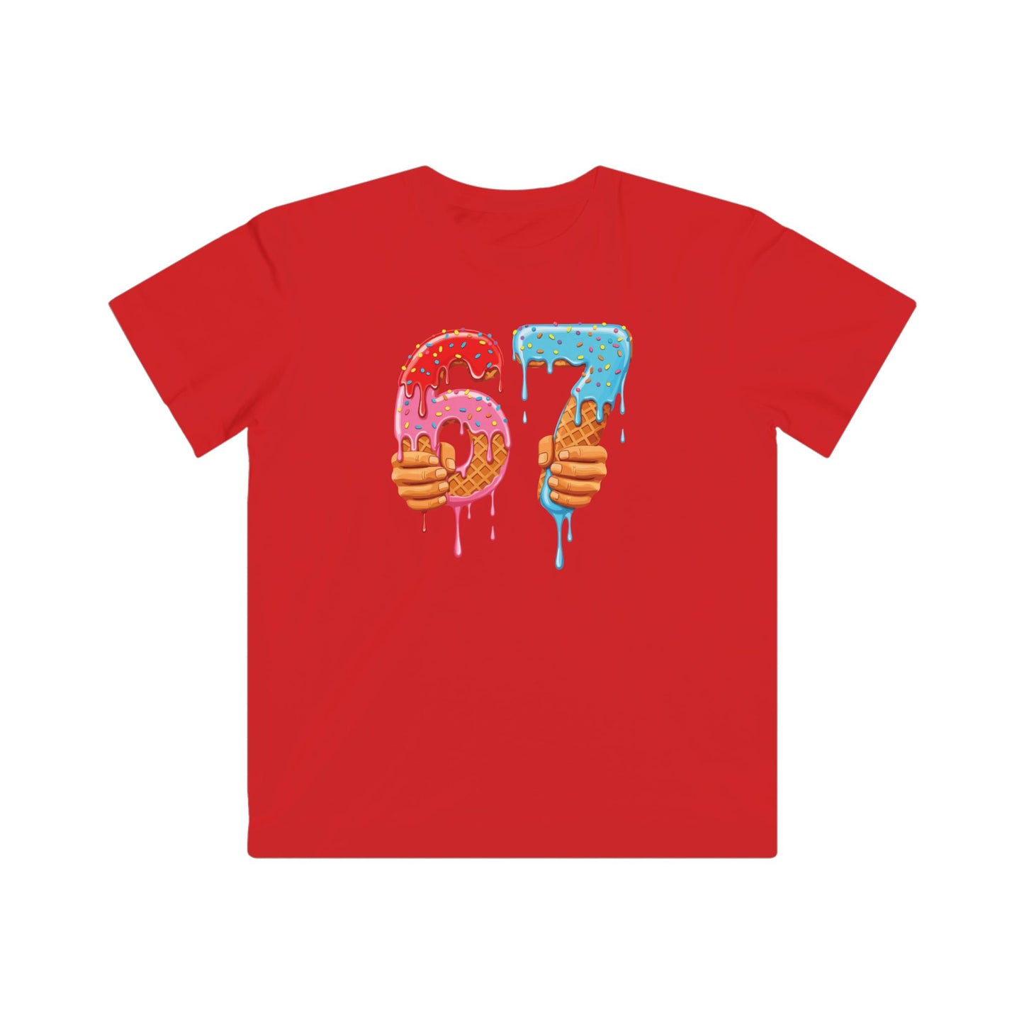 6 7 Meme Ice Cream Drip Funny Gen Alpha Slang Trending T-Shirt