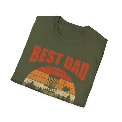 Mens Best Dad by Par Disc Golf Fathers Day Daddy Golf Lover T-Shirt