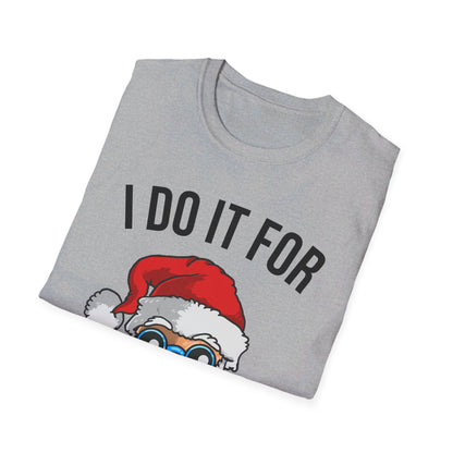 Funny Santa I Do It For The Ho's Christmas Xmas T-Shirt Men Women