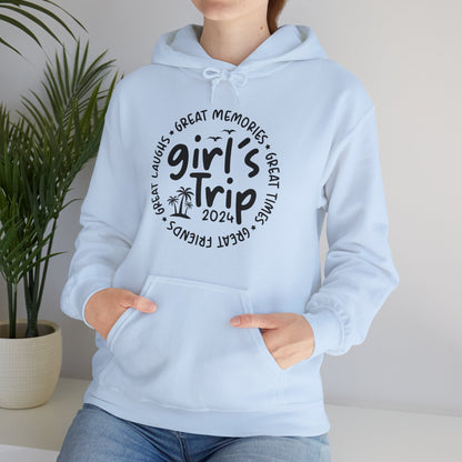 Girl's Trip 2024 Memories Friends Trip Matching Vacation Hoodie For Men Women Hoodie