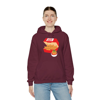 Funny Kitten Nuggets Food Pun Cat Lover Gift Chicken Nuggets Hoodie For Men Women Hoodie