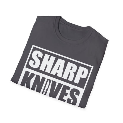 Funny Sharp Knives Matter, Cook Funny Culinary Chef T-Shirt Men Women