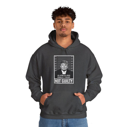 Donald Trump Police Mugshot Not Guilty President Legend 45 47 Hoodie For Men Women Hoodie