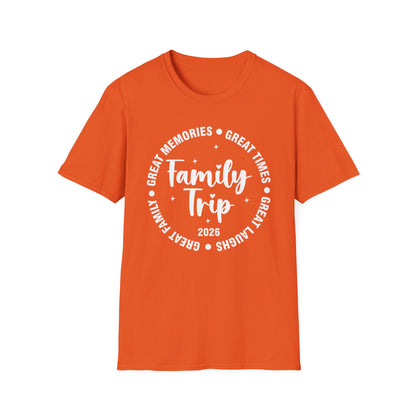 Family Trip Vacation 2026 Matching Summer Group T-Shirt For Men Women