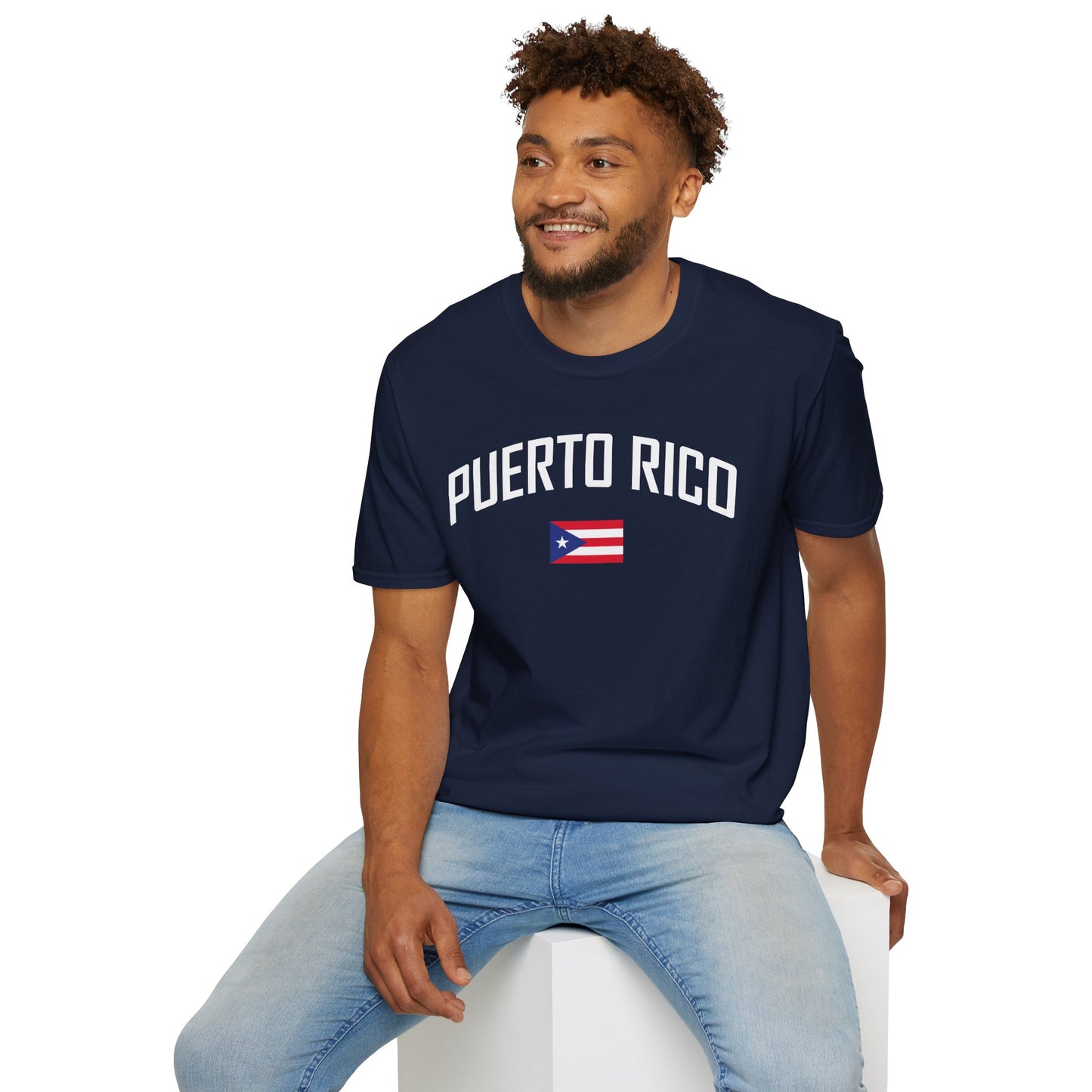 Puerto Rico Flag Retro Text T-Shirt