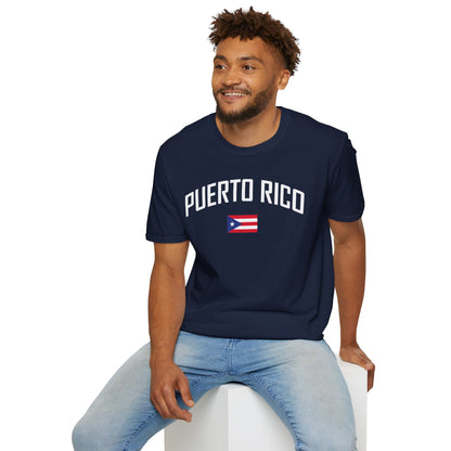 Puerto Rico Flag Retro Text T-Shirt